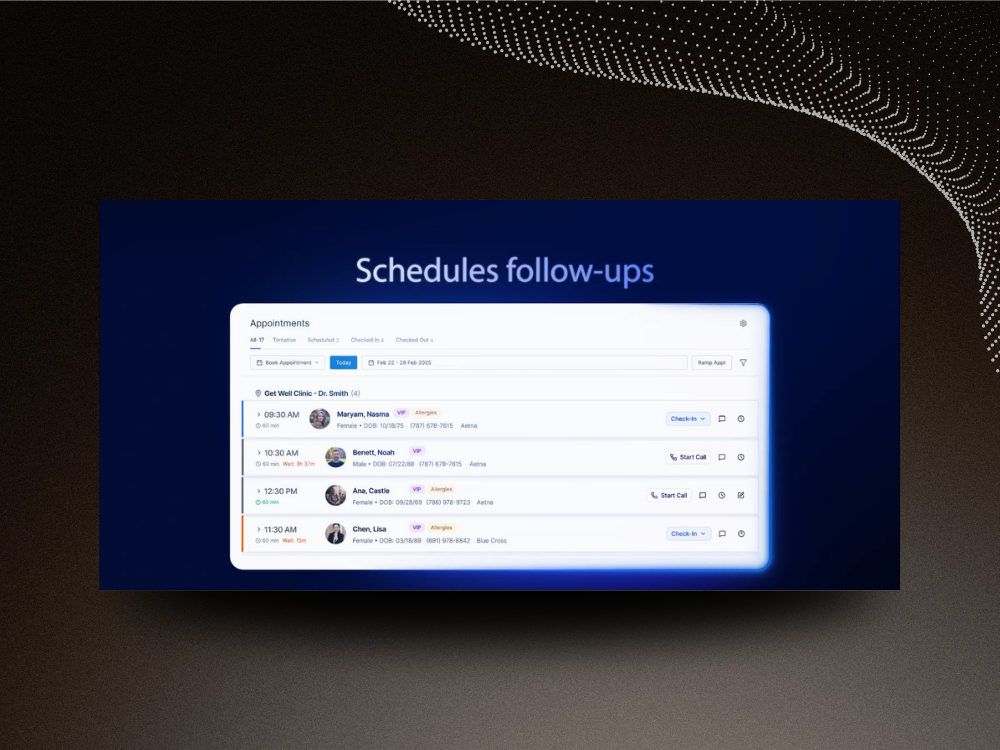 Follow-up scheduling
